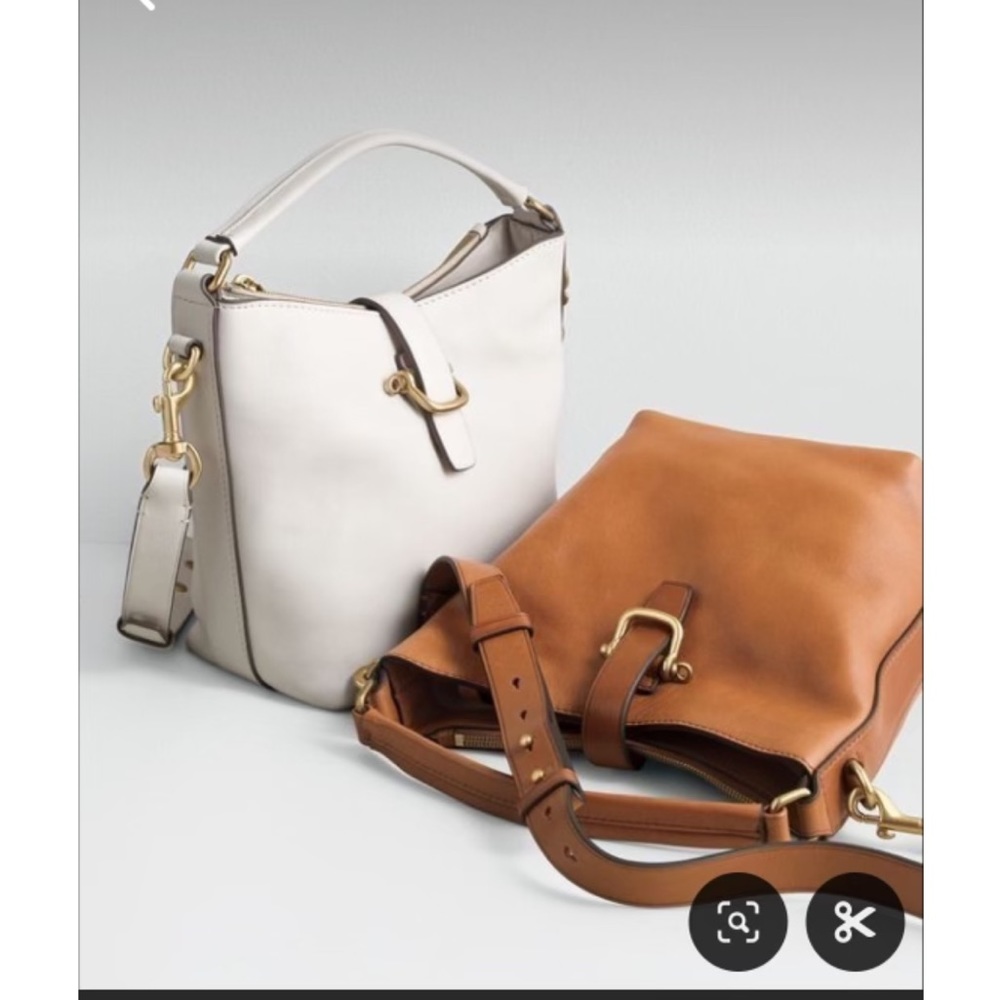 J. Crew Leather Crossbody Bag Tan